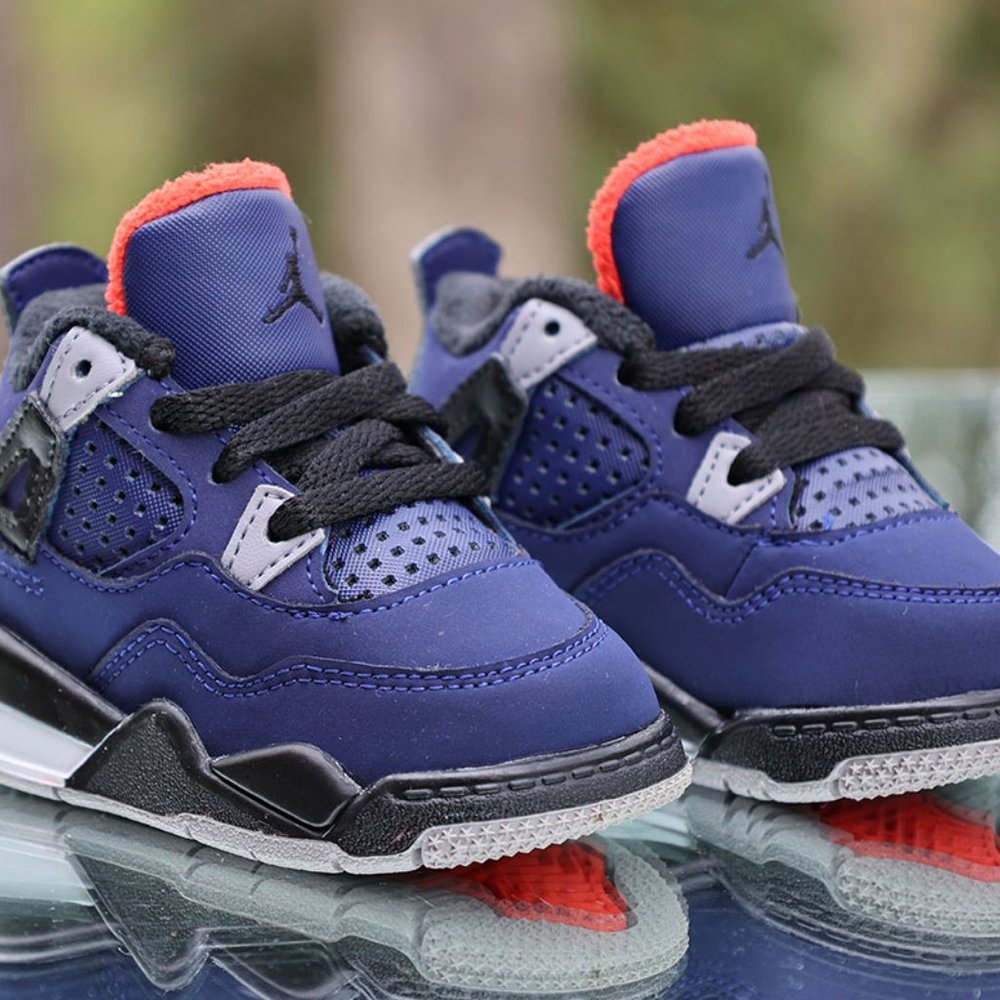 Nike Air Jordan 4 Retro Winter TD Loyal Blue Size 4C - Picture 7 of 13